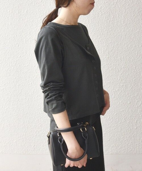 SHIPS / シップス カットソー | 《予約》SHIPS any:〈洗濯機可能〉レイヤード ロングスリーブ TEE × タンク セット | 詳細18