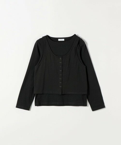 SHIPS / シップス カットソー | 《予約》SHIPS any:〈洗濯機可能〉レイヤード ロングスリーブ TEE × タンク セット | 詳細19