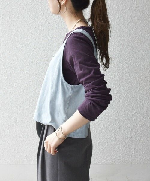 SHIPS / シップス カットソー | 《予約》SHIPS any:〈洗濯機可能〉レイヤード ロングスリーブ TEE × タンク セット | 詳細29