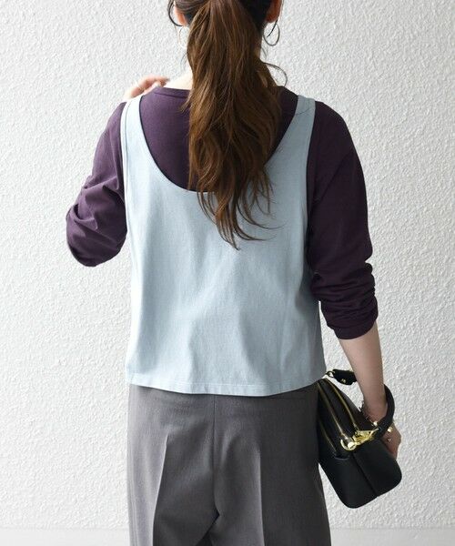 SHIPS / シップス カットソー | 《予約》SHIPS any:〈洗濯機可能〉レイヤード ロングスリーブ TEE × タンク セット | 詳細30