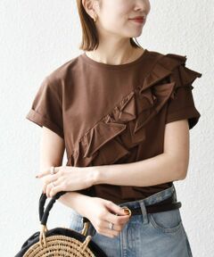 SHIPS / シップス Tシャツ | 《予約》SHIPS any:〈洗濯機可能〉ジャージー フリル TEE