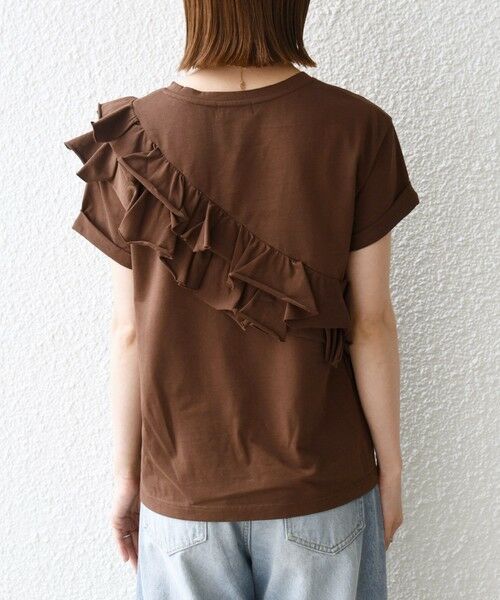 SHIPS / シップス Tシャツ | 《予約》SHIPS any:〈洗濯機可能〉ジャージー フリル TEE | 詳細28
