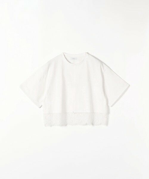 SHIPS / シップス Tシャツ | 《一部追加予約》SHIPS any:〈洗濯機可能〉ジップ レース ヘム ハーフスリーブ TEE | 詳細11
