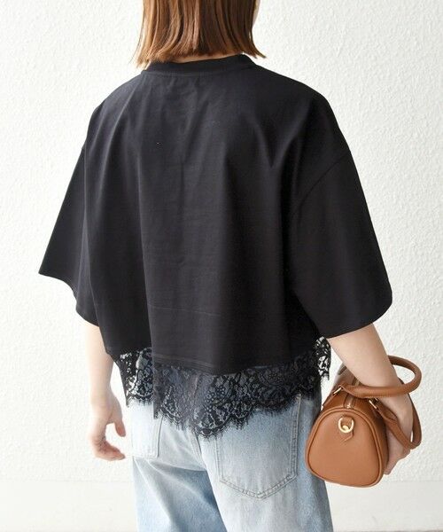 SHIPS / シップス Tシャツ | 《予約》SHIPS any:〈洗濯機可能〉ジップ レース ヘム ハーフスリーブ TEE | 詳細14