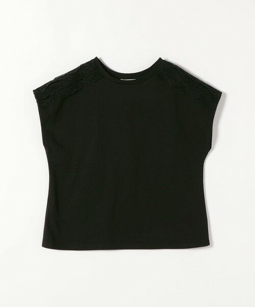 SHIPS / シップス Tシャツ | 《一部追加予約》SHIPS any:〈洗濯機可能〉ジャージー フレンチスリーブ レース TEE | 詳細30