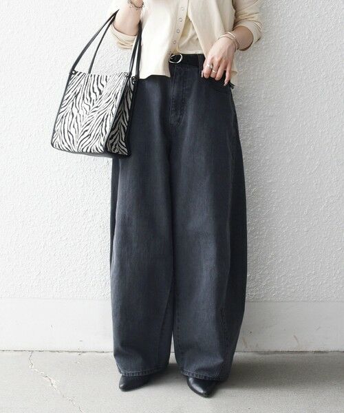 SHIPS / シップス デニムパンツ | 《予約》SHIPS any:〈洗濯機可能〉バレル デニム パンツ［SHIPS any DENIM］ | 詳細3