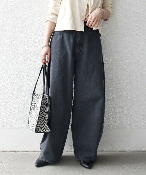 SHIPS / シップス デニムパンツ | 《予約》SHIPS any:〈洗濯機可能〉バレル デニム パンツ［SHIPS any DENIM］ | 詳細4