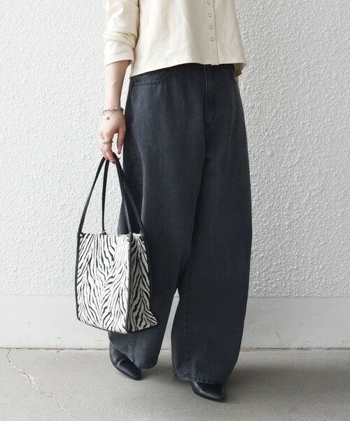 SHIPS / シップス デニムパンツ | 《予約》SHIPS any:〈洗濯機可能〉バレル デニム パンツ［SHIPS any DENIM］ | 詳細5