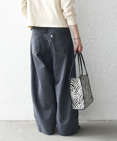 SHIPS / シップス デニムパンツ | 《予約》SHIPS any:〈洗濯機可能〉バレル デニム パンツ［SHIPS any DENIM］ | 詳細6