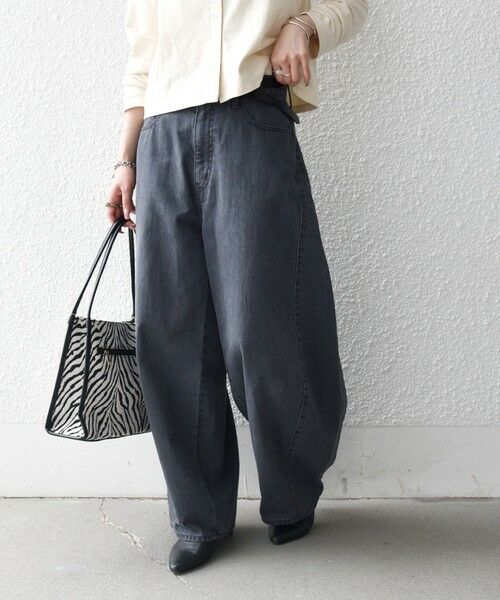 SHIPS / シップス デニムパンツ | 《予約》SHIPS any:〈洗濯機可能〉バレル デニム パンツ［SHIPS any DENIM］ | 詳細8