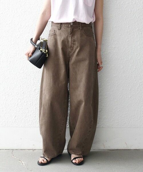 SHIPS / シップス デニムパンツ | 《予約》SHIPS any:〈洗濯機可能〉バレル デニム パンツ［SHIPS any DENIM］ | 詳細13