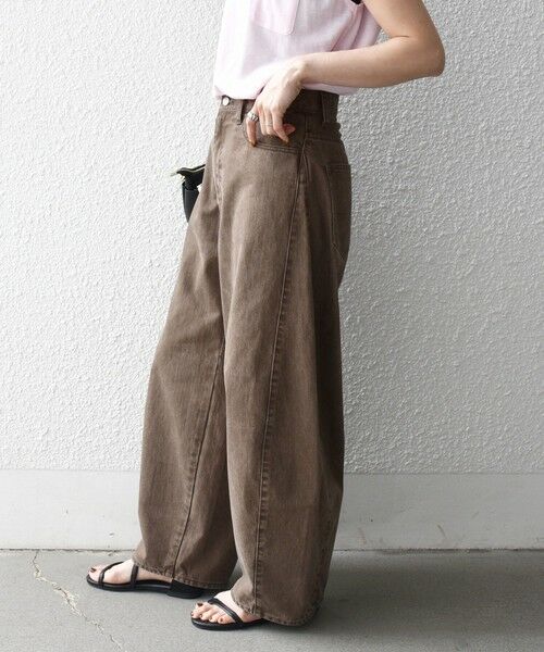SHIPS / シップス デニムパンツ | 《予約》SHIPS any:〈洗濯機可能〉バレル デニム パンツ［SHIPS any DENIM］ | 詳細17