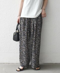 SHIPS / シップス その他パンツ | 《予約》SHIPS any:〈洗濯機可能〉レオパード ウエスト切替 ワイド イージー パンツ