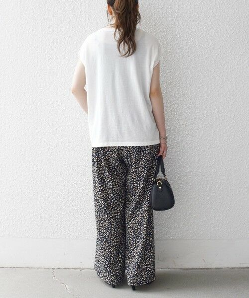 SHIPS / シップス その他パンツ | 《予約》SHIPS any:〈洗濯機可能〉レオパード ウエスト切替 ワイド イージー パンツ | 詳細2