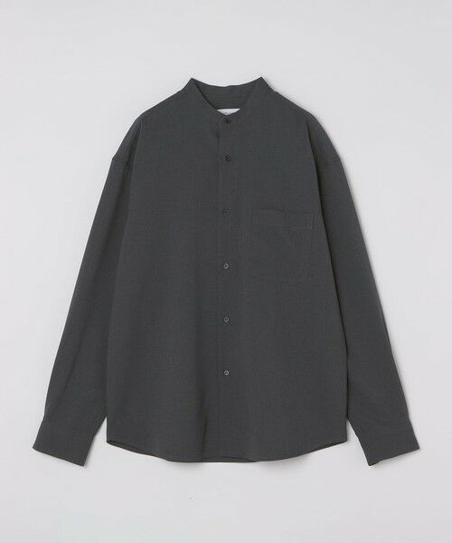 SHIPS / シップス シャツ・ブラウス | City Ambient Products: アムンゼン バンドカラー ロングスリーブシャツ（チャコールグレー）