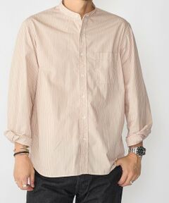 SHIPS / シップス シャツ・ブラウス | SHIPS:〈MADE IN JAPAN〉バンドカラー タイプライター ストライプ シャツ