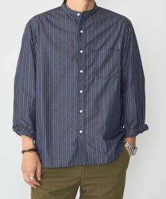 SHIPS / シップス シャツ・ブラウス | SHIPS:〈MADE IN JAPAN〉バンドカラー タイプライター ストライプ シャツ