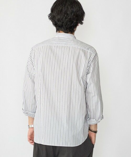 SHIPS / シップス シャツ・ブラウス | SHIPS:〈MADE IN JAPAN〉バンドカラー タイプライター ストライプ シャツ | 詳細9