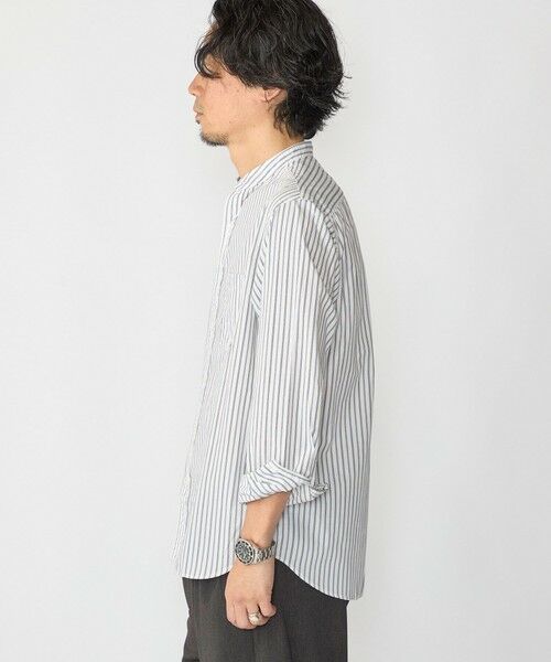 SHIPS / シップス シャツ・ブラウス | SHIPS:〈MADE IN JAPAN〉バンドカラー タイプライター ストライプ シャツ | 詳細10