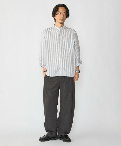 SHIPS / シップス シャツ・ブラウス | SHIPS:〈MADE IN JAPAN〉バンドカラー タイプライター ストライプ シャツ | 詳細3