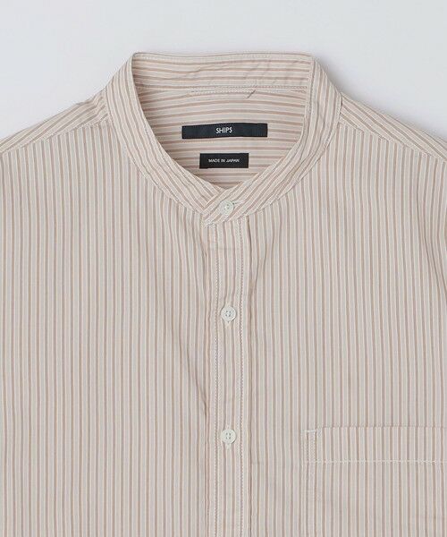 SHIPS / シップス シャツ・ブラウス | SHIPS:〈MADE IN JAPAN〉バンドカラー タイプライター ストライプ シャツ | 詳細17