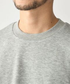 SHIPS / シップス Tシャツ | SHIPS: 膨れジャカード ヘリンボーン ショートスリーブ Tシャツ