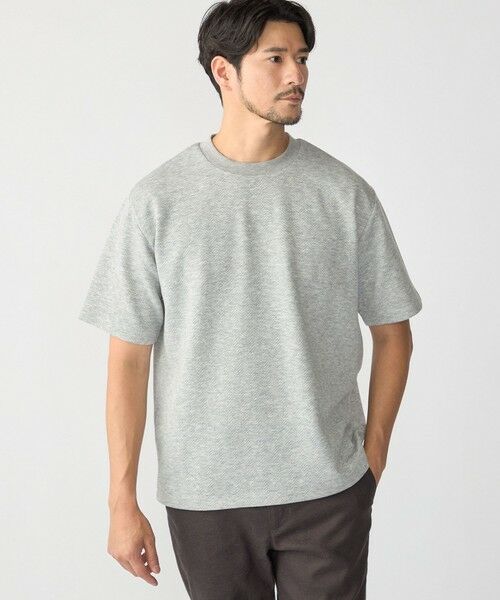 SHIPS / シップス Tシャツ | SHIPS: 膨れジャカード ヘリンボーン ショートスリーブ Tシャツ | 詳細8