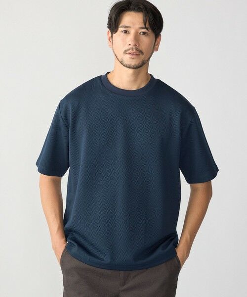 SHIPS / シップス Tシャツ | SHIPS: 膨れジャカード ヘリンボーン ショートスリーブ Tシャツ | 詳細16