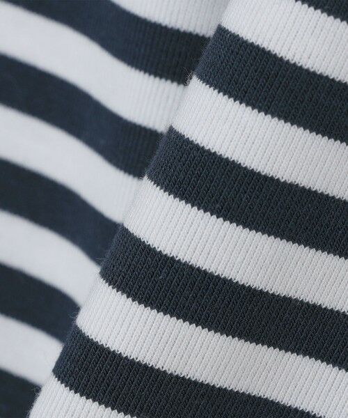 SHIPS / シップス Tシャツ | THYARD: COOLMAX(R) ボーダー ヘンリーネック Tシャツ | 詳細1