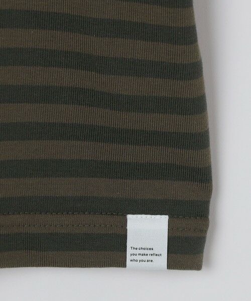 SHIPS / シップス Tシャツ | THYARD: COOLMAX(R) ボーダー ヘンリーネック Tシャツ | 詳細5