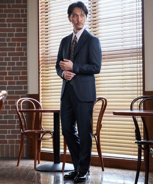SHIPS / シップス セットアップ | SHIPS: Ermenegild Zegna ELECTA ソリッド スーツ(ネイビー)