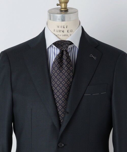 SHIPS / シップス ネクタイ | Holliday＆Brown シルク ジャカード コモン ネクタイ（ネイビー）