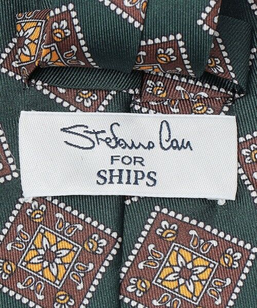 SHIPS / シップス ネクタイ | 【SHIPS別注】Stefano Cau: シルク プリント スクエア コモン ネクタイ | 詳細3