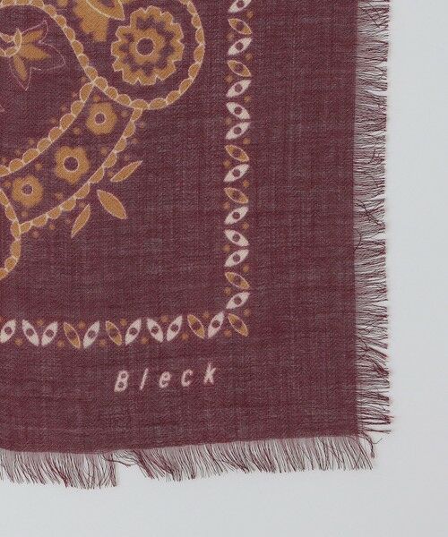 SHIPS / シップス バンダナ・スカーフ | 【SHIPS別注】Bleck: レーヨン ウール ペイズリー バンダナ | 詳細1