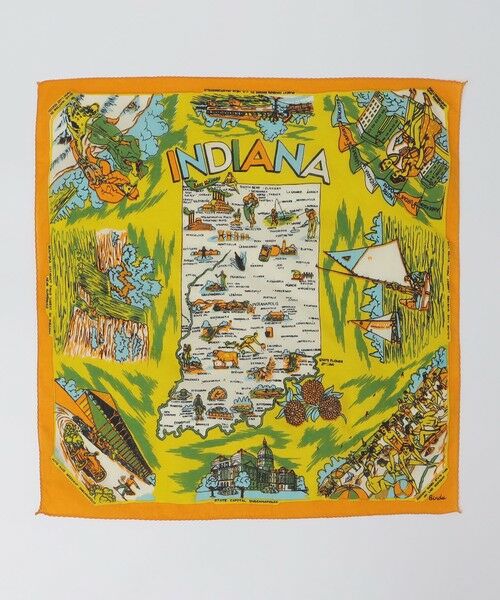 SHIPS / シップス バンダナ・スカーフ | BINDU: PRINT BANDANA 26AW（イエロー）