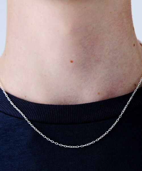 SHIPS / シップス ネックレス・ペンダント・チョーカー | City Ambient Products: SILVER925 GROOVE OVAL CHAIN NECKLACE | 詳細1