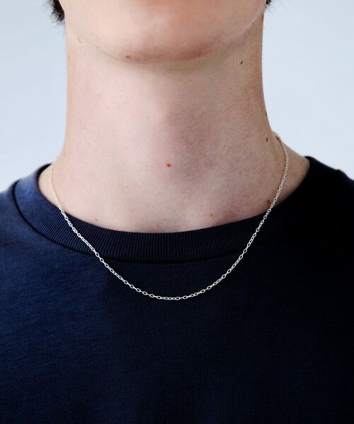 SHIPS / シップス ネックレス・ペンダント・チョーカー | City Ambient Products: SILVER925 GROOVE OVAL CHAIN NECKLACE（シルバー）
