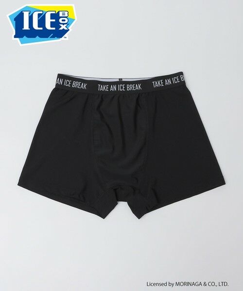 SHIPS / シップス ボクサーパンツ・ブリーフ | 《予約》【SHIPS Colors別注】アイスボックス:〈接触冷感・速乾〉ボクサー パンツ◆（ブラック）