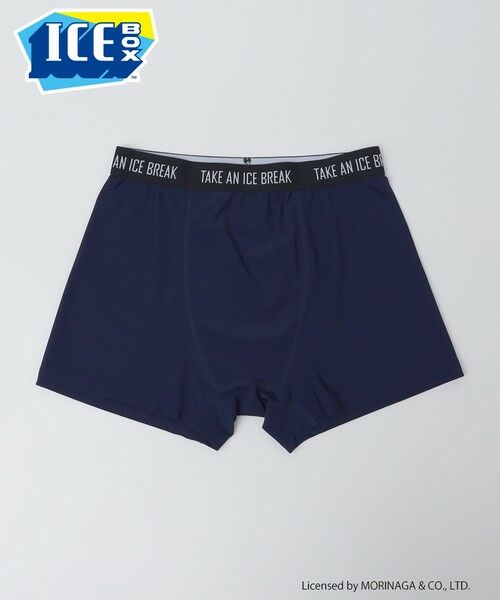 SHIPS / シップス ボクサーパンツ・ブリーフ | 《予約》【SHIPS Colors別注】アイスボックス:〈接触冷感・速乾〉ボクサー パンツ◆（ネイビー）