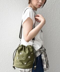 SHIPS / シップス ショルダーバッグ | 《予約》SHIPS Colors:コンチョ 2WAY 巾着バッグ◆