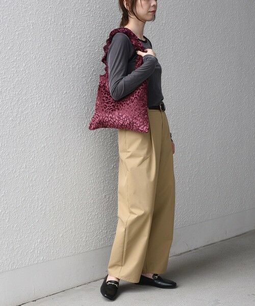 SHIPS / シップス トートバッグ | 《予約》SHIPS Colors:レオパード ベロア(ポリエステル) トートバッグ◆ | 詳細21