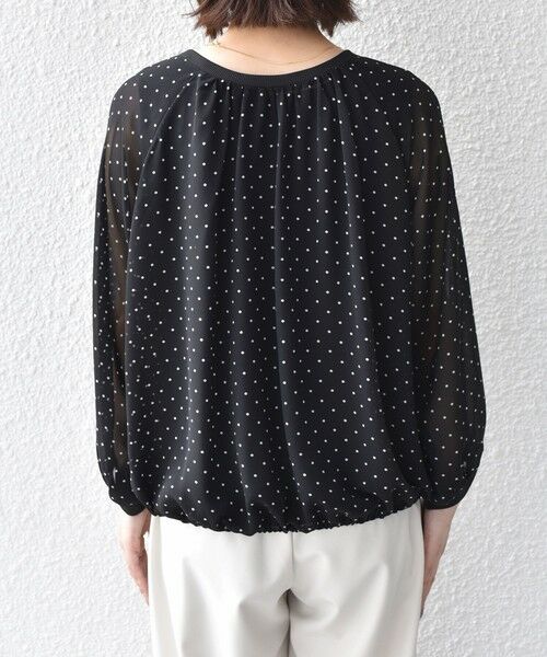 SHIPS / シップス シャツ・ブラウス | 《予約》SHIPS Colors:〈手洗い可能〉シアー ドット タンクトップ セット ブラウス◆ | 詳細15
