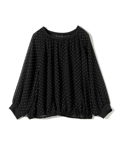 SHIPS / シップス シャツ・ブラウス | 《予約》SHIPS Colors:〈手洗い可能〉シアー ドット タンクトップ セット ブラウス◆ | 詳細1