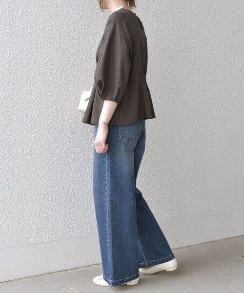 SHIPS / シップス シャツ・ブラウス | 《予約》SHIPS Colors:〈洗濯機可能〉杢 5分袖 ペプラム ブラウス（セットアップ対応可能）◆ | 詳細26
