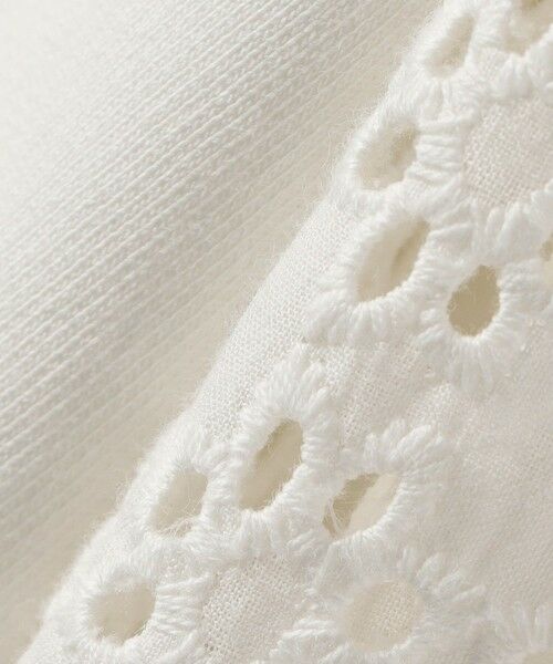 SHIPS / シップス カットソー（半袖以外） | 《予約》SHIPS Colors:〈手洗い可能〉ミニ裏毛 レース コンビ トップス◆ | 詳細2