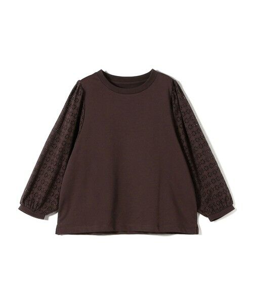 SHIPS / シップス カットソー（半袖以外） | 《予約》SHIPS Colors:〈手洗い可能〉ミニ裏毛 レース コンビ トップス◆ | 詳細14
