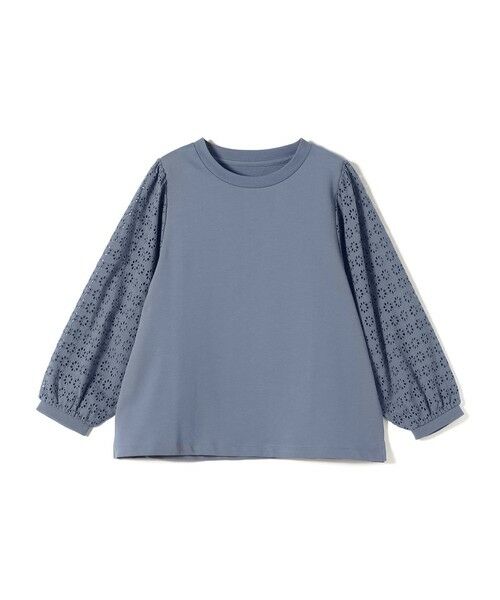 SHIPS / シップス カットソー（半袖以外） | 《予約》SHIPS Colors:〈手洗い可能〉ミニ裏毛 レース コンビ トップス◆ | 詳細21