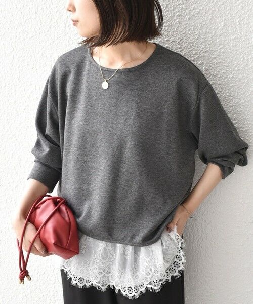 SHIPS / シップス Tシャツ | 《予約》SHIPS Colors:〈手洗い可能〉レースタンクトップ セット プルオーバー◆ | 詳細20