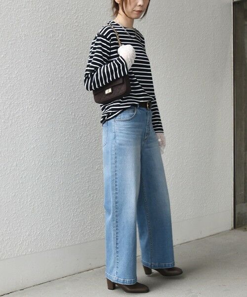 SHIPS / シップス カットソー（半袖以外） | 《予約》【WEB限定】SHIPS Colors:〈手洗い可能〉レース 切替スリーブ ボーダー カットソー◆ | 詳細22