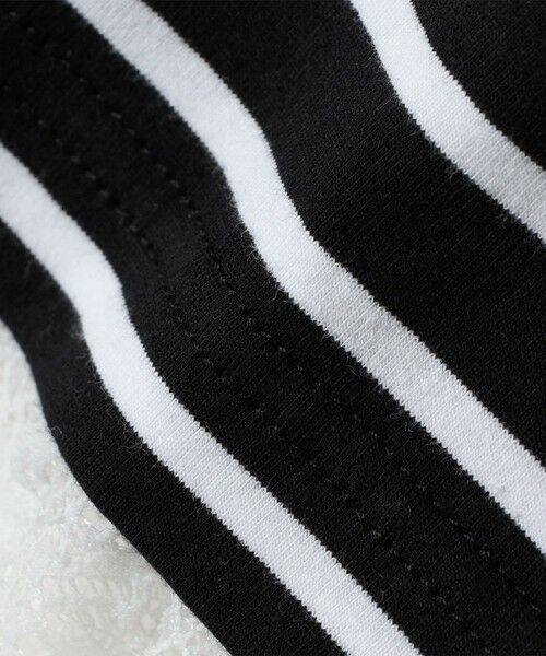SHIPS / シップス カットソー（半袖以外） | 《予約》【WEB限定】SHIPS Colors:〈手洗い可能〉レース 切替スリーブ ボーダー カットソー◆ | 詳細14